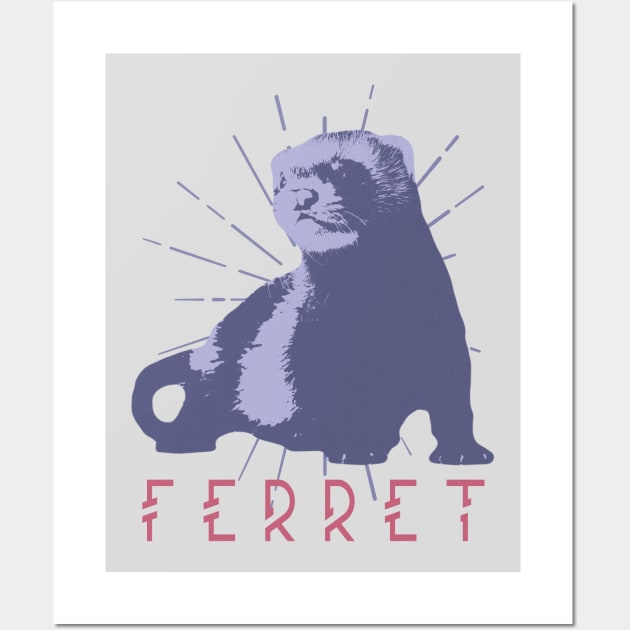 Ferret Wall Art by KokaLoca